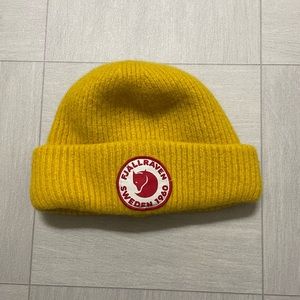 Fjall Raven One Size Fits All Beanie Yellow and Red